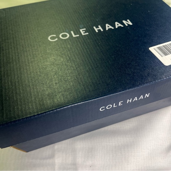 Cole Haan Gold Leather Strappy Heels Women's 7.5 Shoes New in Box - Picture 9 of 10